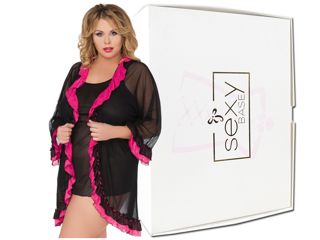 Lingerie set T-shirt and bathrobe large sizes - 3