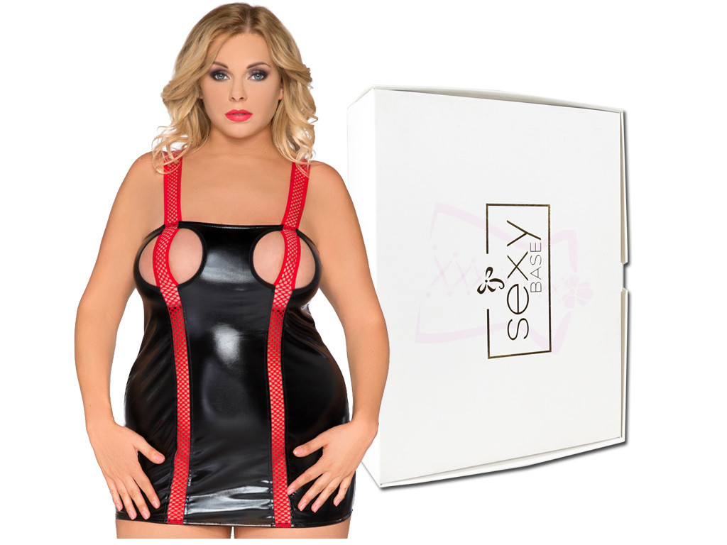 Black erotic dress large size - 5
