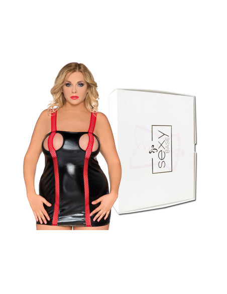 Robe érotique noire grande taille - 5
