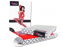 Női vörös erotikus bodystocking fehérnemű - 6