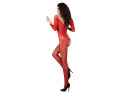 Dámske červené erotické bodystocking dámske spodné prádlo - 2