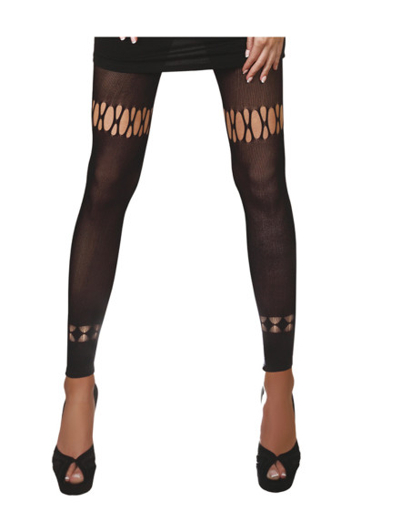 Leggings élastiques à motifs noirs Leggings pour femmes Leggings - 2