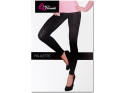 Black patterned leggings women's gaiters - 1