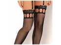 Cabaret stockings black small eyelet with lace - 2