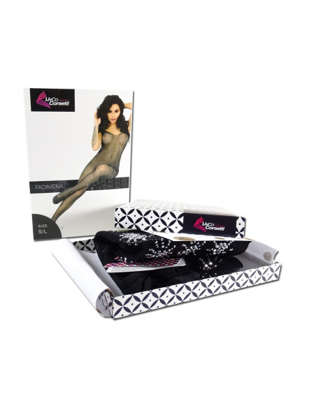 Black bodystocking whole-body cabbage - 6