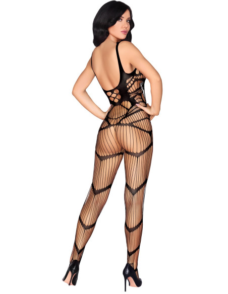 Black bodystocking flexible erotic underwear - 1