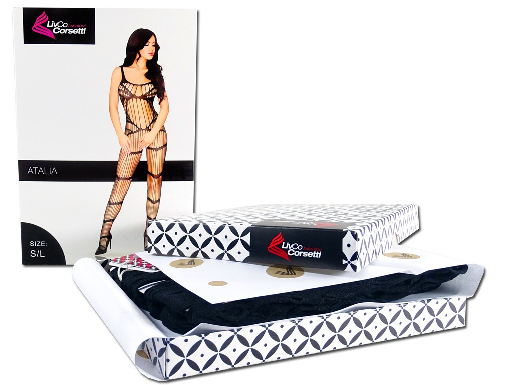 Fekete bodystocking erotikus fehérnemű - 6