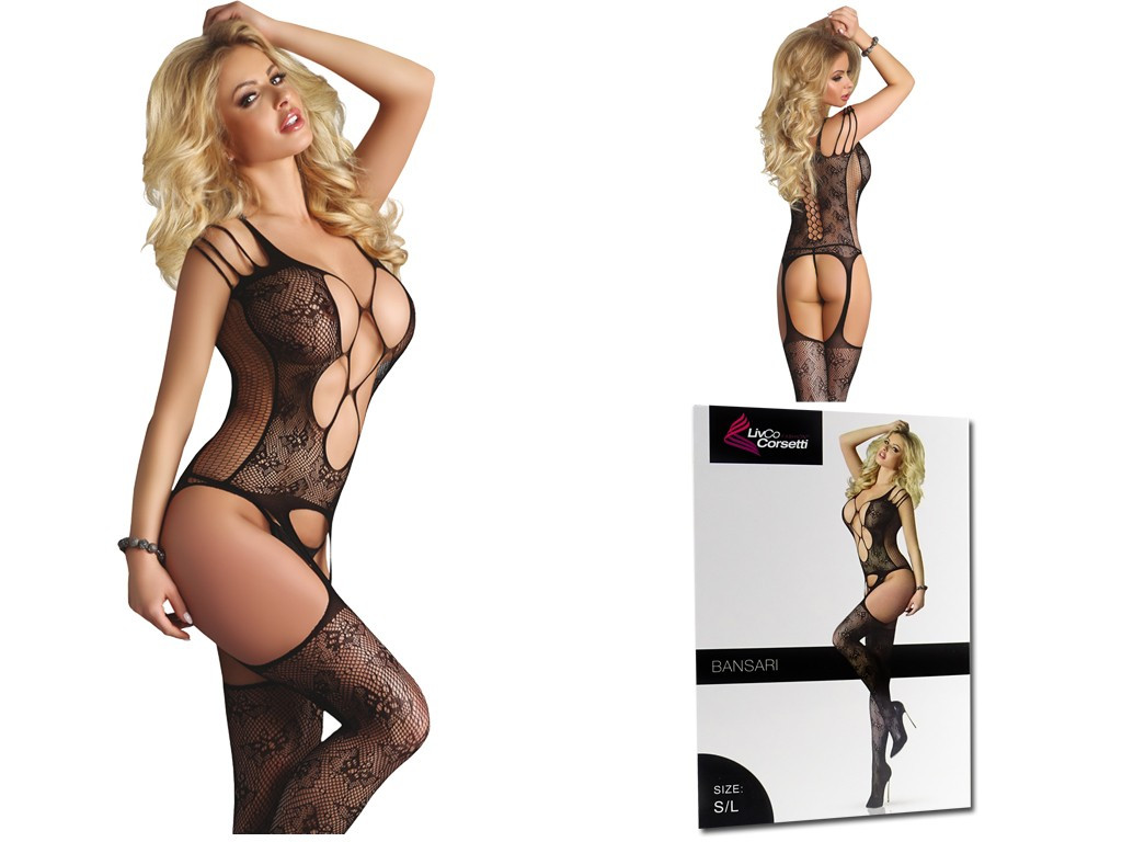 Caroserie elastică de culoare azurie cu model negru - 4