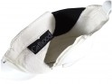 Dámské bílé lakované boty na vysokých podpatcích - 5