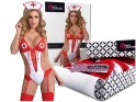 Costum de asistentă corp lenjerie erotică sexy - 5