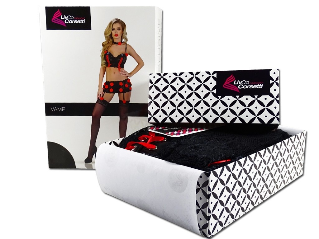 Set de lenjerie intimă - sutien și jartieră - 6