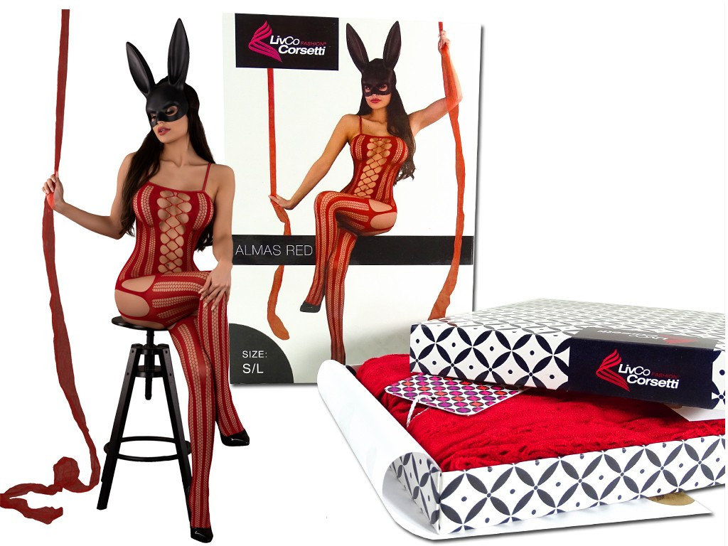 Bordeaux bodystocking ladies' erotic underwear - 5