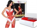 Roter erotischer Weihnachts-Bodystocking aus der Dose - 5