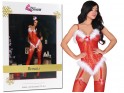 Canned red erotic Christmas bodystocking - 3