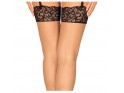 Obsessive black lace stockings - 4