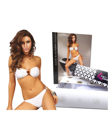 Set de lenjerie albă, costum de baie - 5