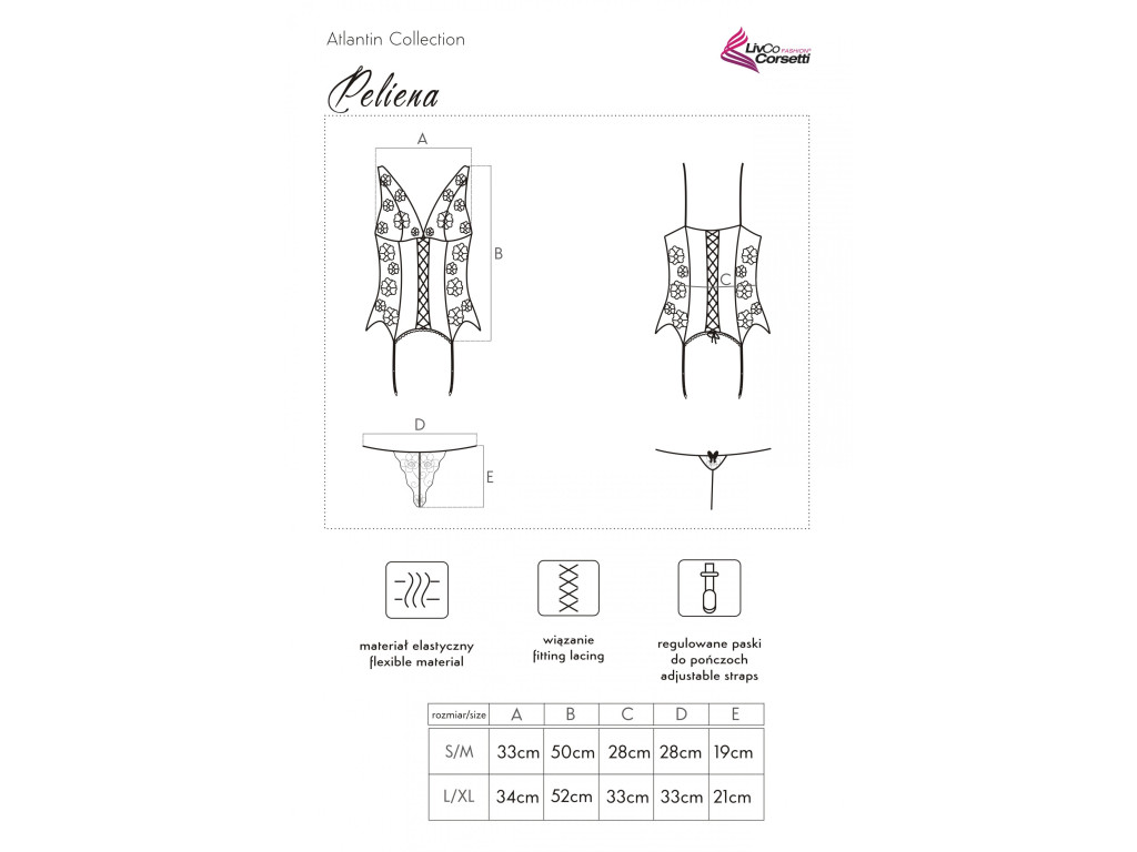 Lenjerie erotică cu corset negru - 7