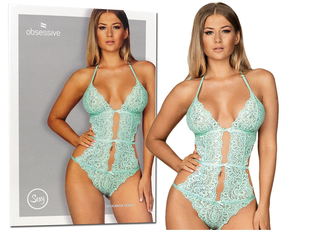 Mint Spitze Körper Obsessive erotische Unterwäsche - 6