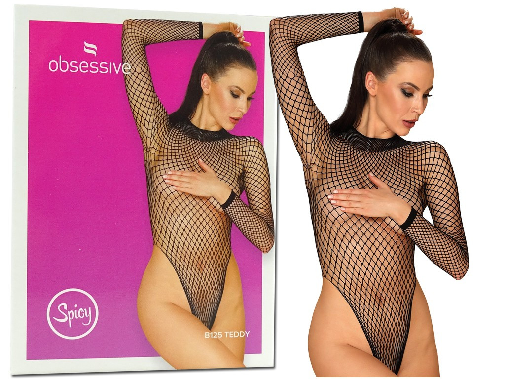 Dámske erotické dámske čierne sieťované body - 3