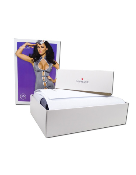 Însoțitoare de bord obsesive deghizează costum lenjerie erotică - 3