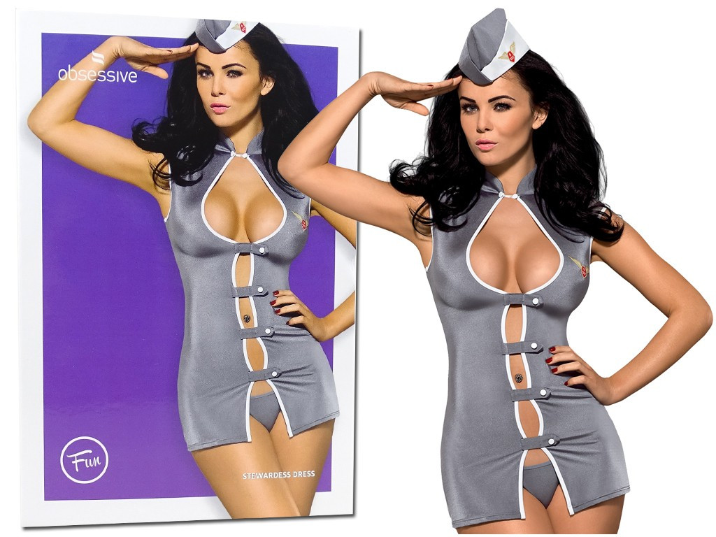 Kostium przebranie stewardess Obsessive bielizna erotyczna - 6