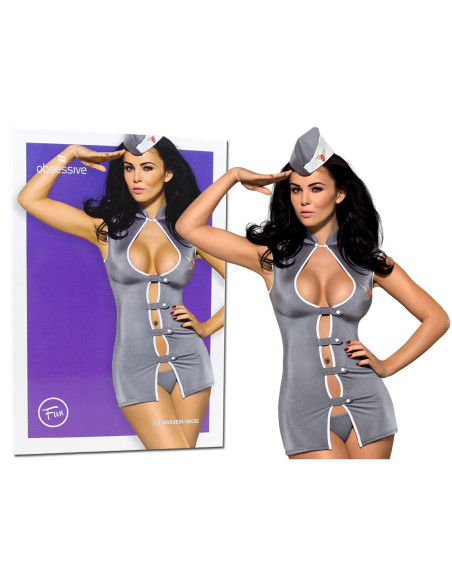 Dress up Kostüm Stewardess Obsessive erotische Unterwäsche - 6