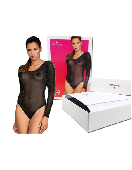 Black transparent glossy body Obssesive - 5