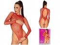 Dámské červené síťované erotické spodní prádlo - 4