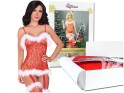 Canned red Christmas lace bodystocking - 5
