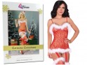 Canned red Christmas lace bodystocking - 6