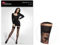 20de self-supporting stockings in roses with lace - 3