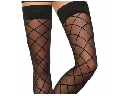 Self-supporting stockings like cabaret grille 20den - 2