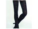 Black tights with white heart dots 40 den - 2