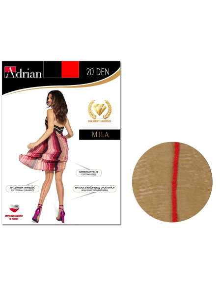 Collants avec coutures au dos MILA 20 den - 5