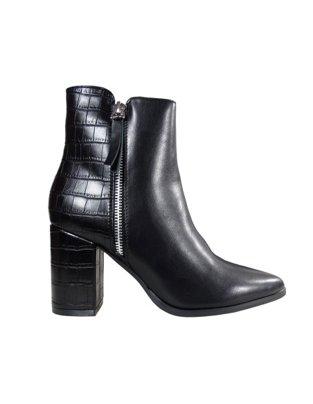 Bottes isolantes noires à talon pour femmes - 1