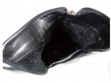 Чорні утеплені жіночі черевики на підборах - 5