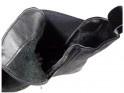 Чорні утеплені жіночі черевики на плоскому ходу - 4