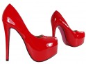 Chaussures à talons aiguilles rouges à semelle rose - 3