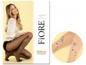 Thin 8den transparent tights with flower ankle - 3