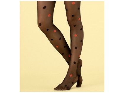 Tights with colourful dots and polka dots 15den - 2