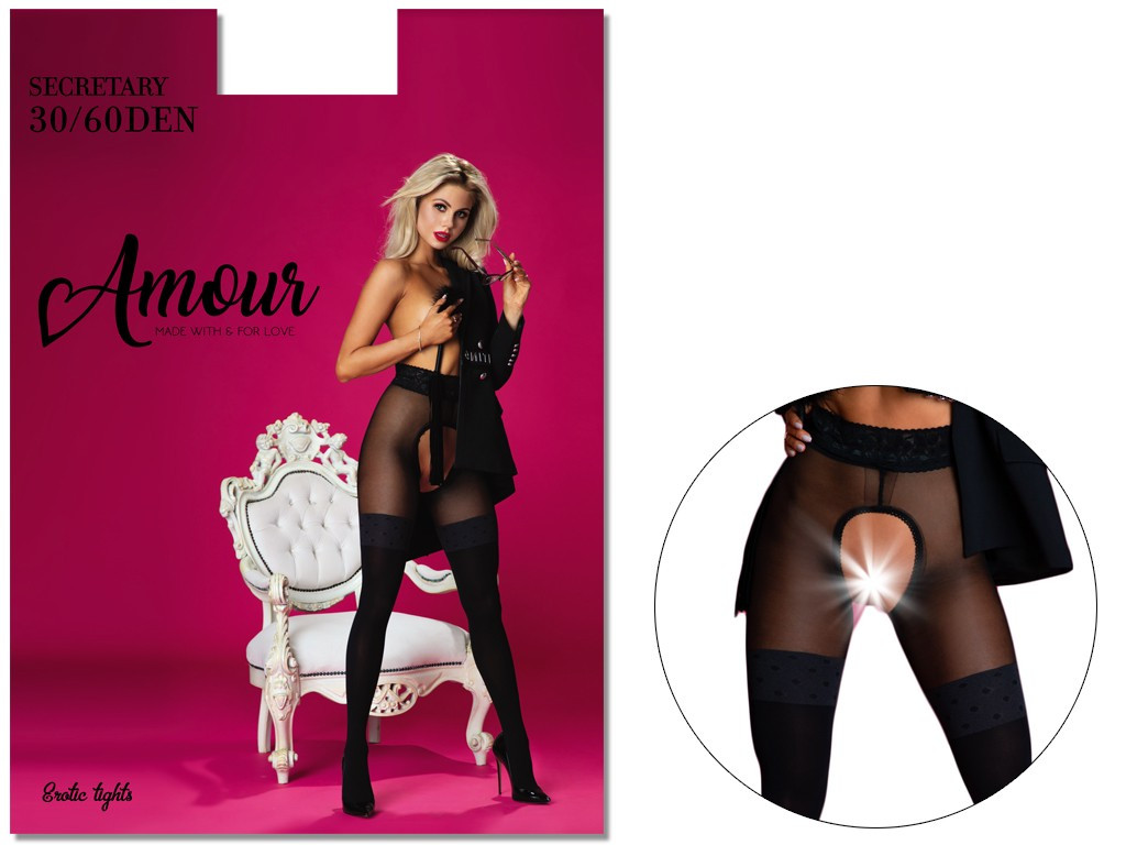 Collants à l'entrejambe ouvert comme des bas - 5