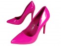 Pink eco leather patent stilettos - 4