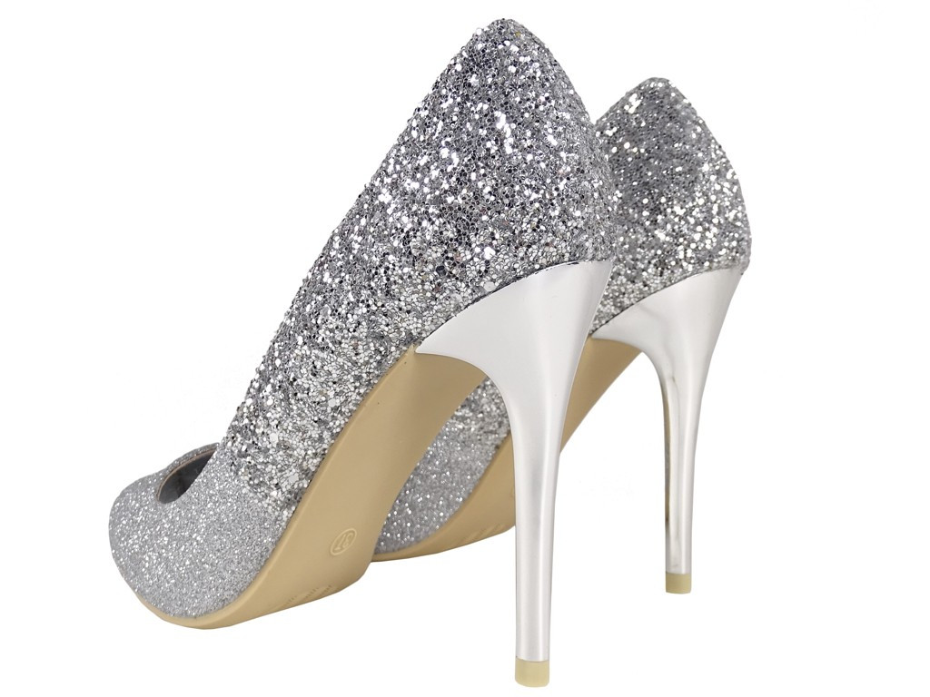 Stiletto ombre argintii - 2