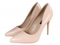 Beige nude stiletto heels eko leather - 5