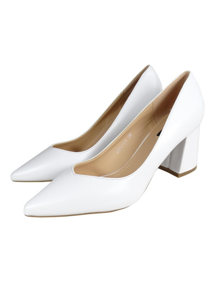 Balti stiletto sūkņi kāzu eko ādas kāzām - 5
