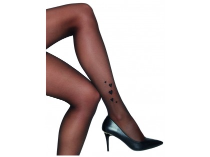 Women's tights with hearts in ankle 20 den - 2