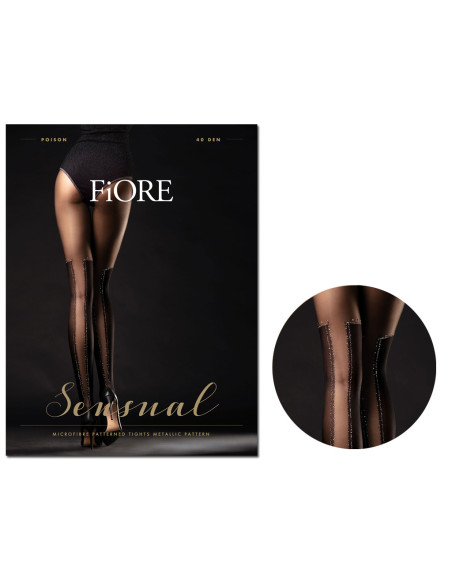 Lurex-Strümpfe Strumpfhose POISON 40den - 3