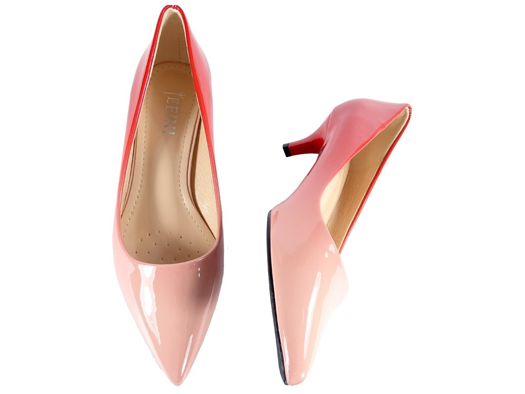 Damen niedrige rosa ombre Stilettos - 5