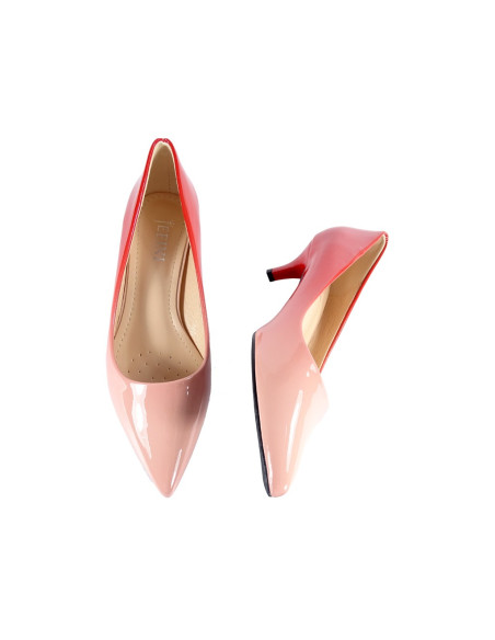 Women's low pink ombre stilettos - 5