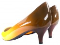 Női alacsony ombre narancssárga tűsarkú cipő - 2